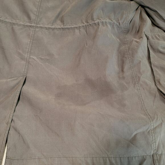 Polo University Ralph Lauren Wool Blend Leather Collar Trench Chore Coat Large - Picture 10 of 10